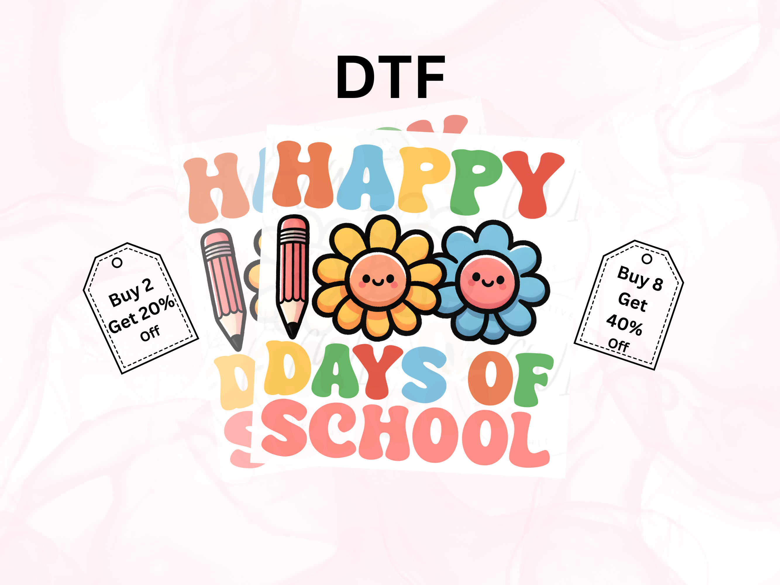 School - Happy 100 Days Of School - Direct To Film Transfer