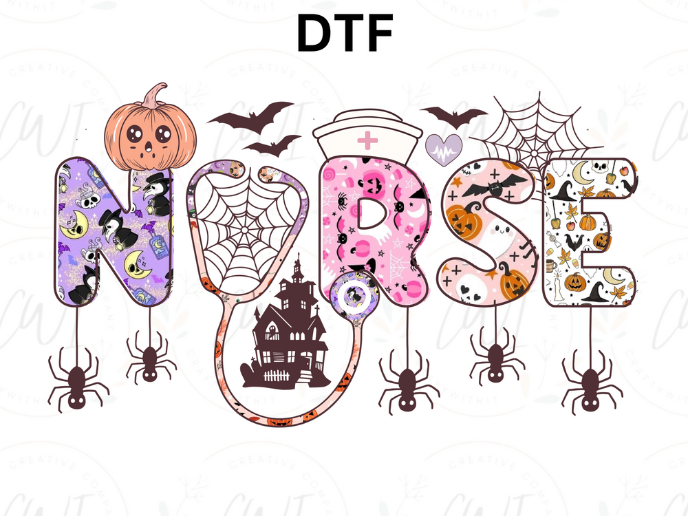 Halloween Nurse - Direct To Film - DTF Transfer