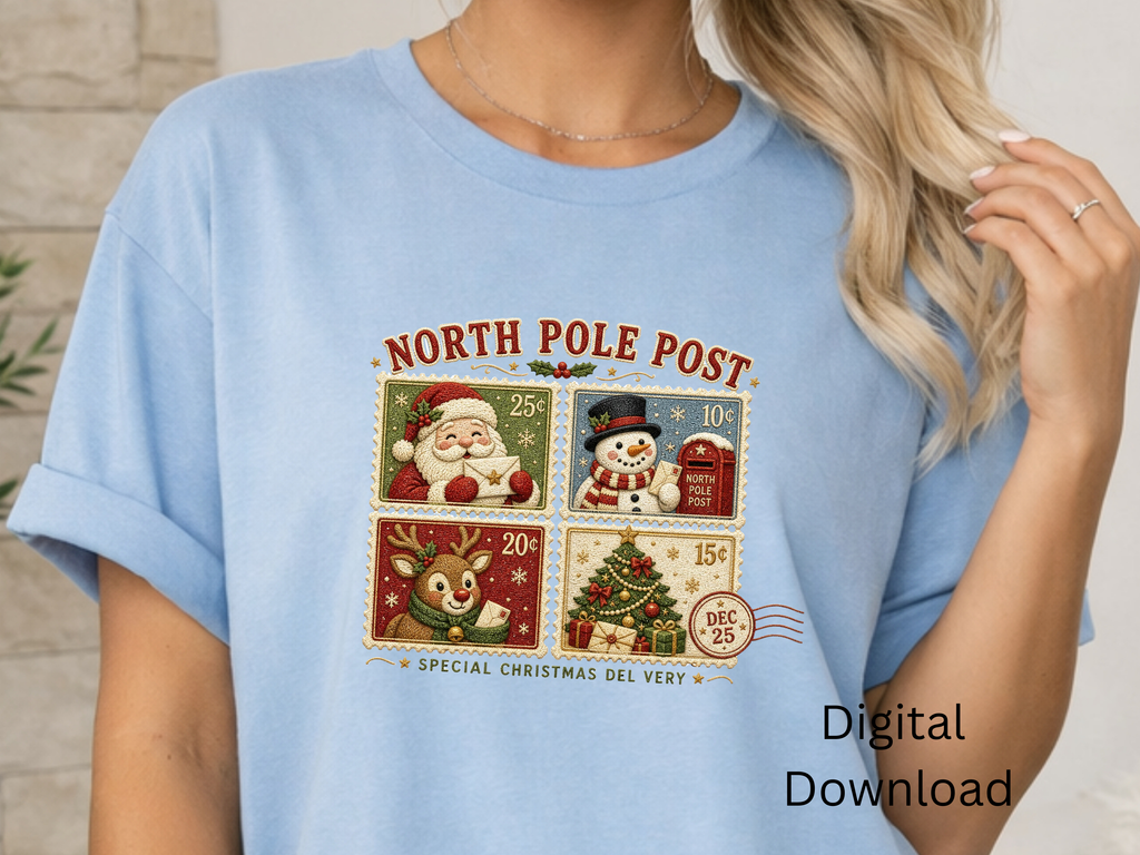 North Pole Post Christmas - PNG Digital Download