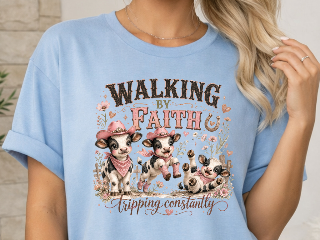 Walking By Faith Pink - Youth/Adult Direct To Film Transfer