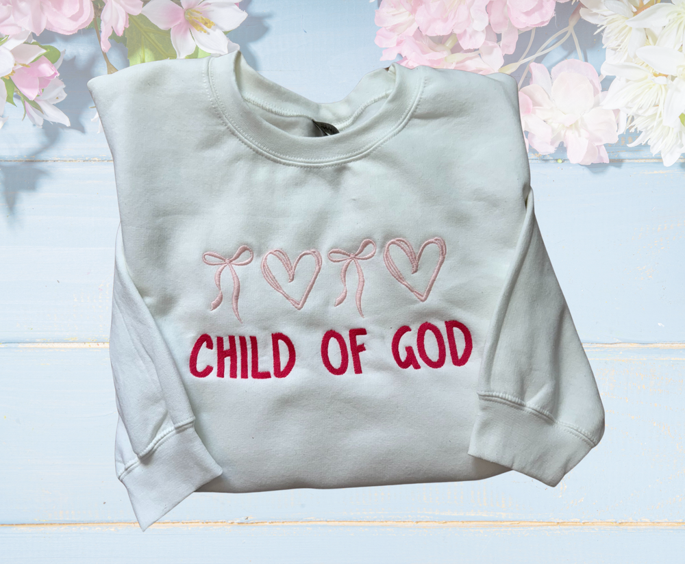 Child Of God  - Crewneck Embroidery