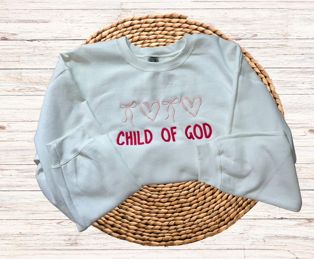 Child Of God  - Crewneck Embroidery