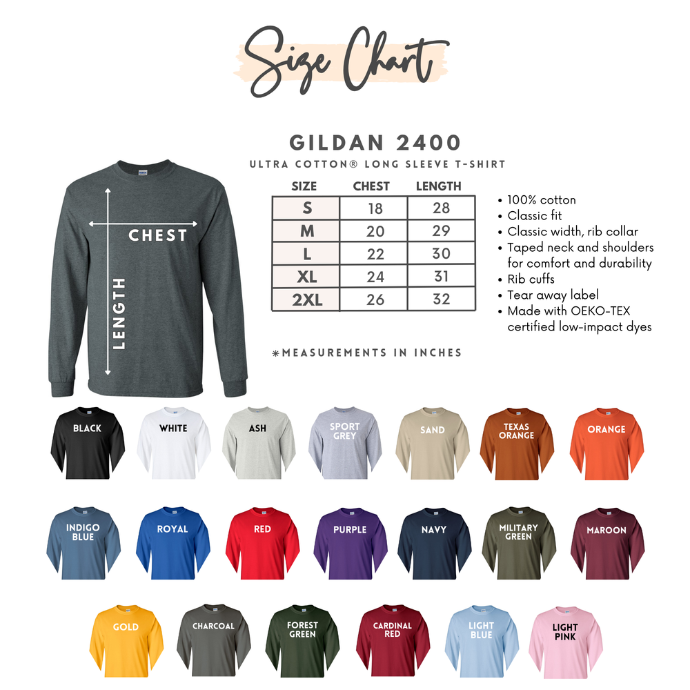 Fear Not For I Am Always With You - Long Sleeve T-Shirt Embroidery