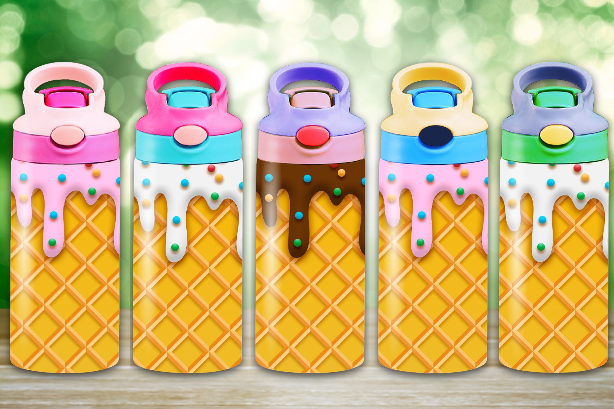 Ice Cream Cone Kids Sippy Cup