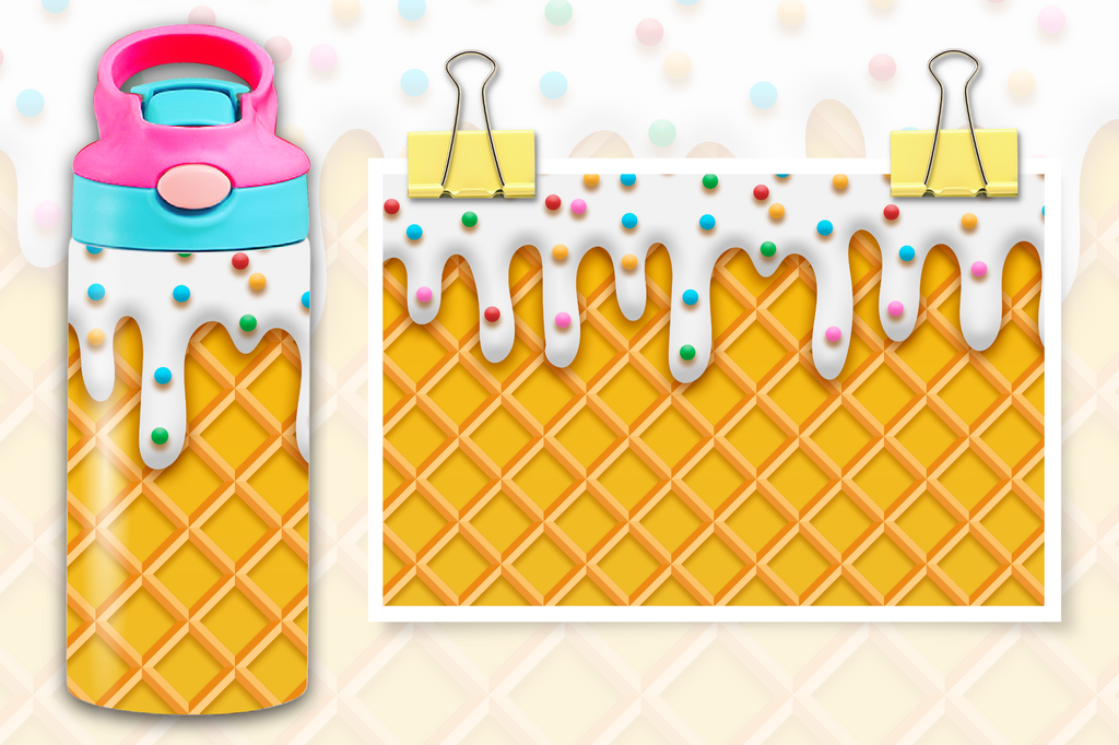 Ice Cream Cone 12oz - Kids Sippy Digital Download