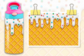 Ice Cream Cone 12oz - Kids Sippy Digital Download