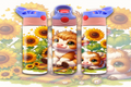 Highland Cow Spring Sunflowers 12oz - Kids Sippy Digital Download