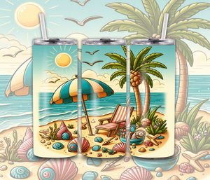 Beach And Palm Trees 3 - Digital Download