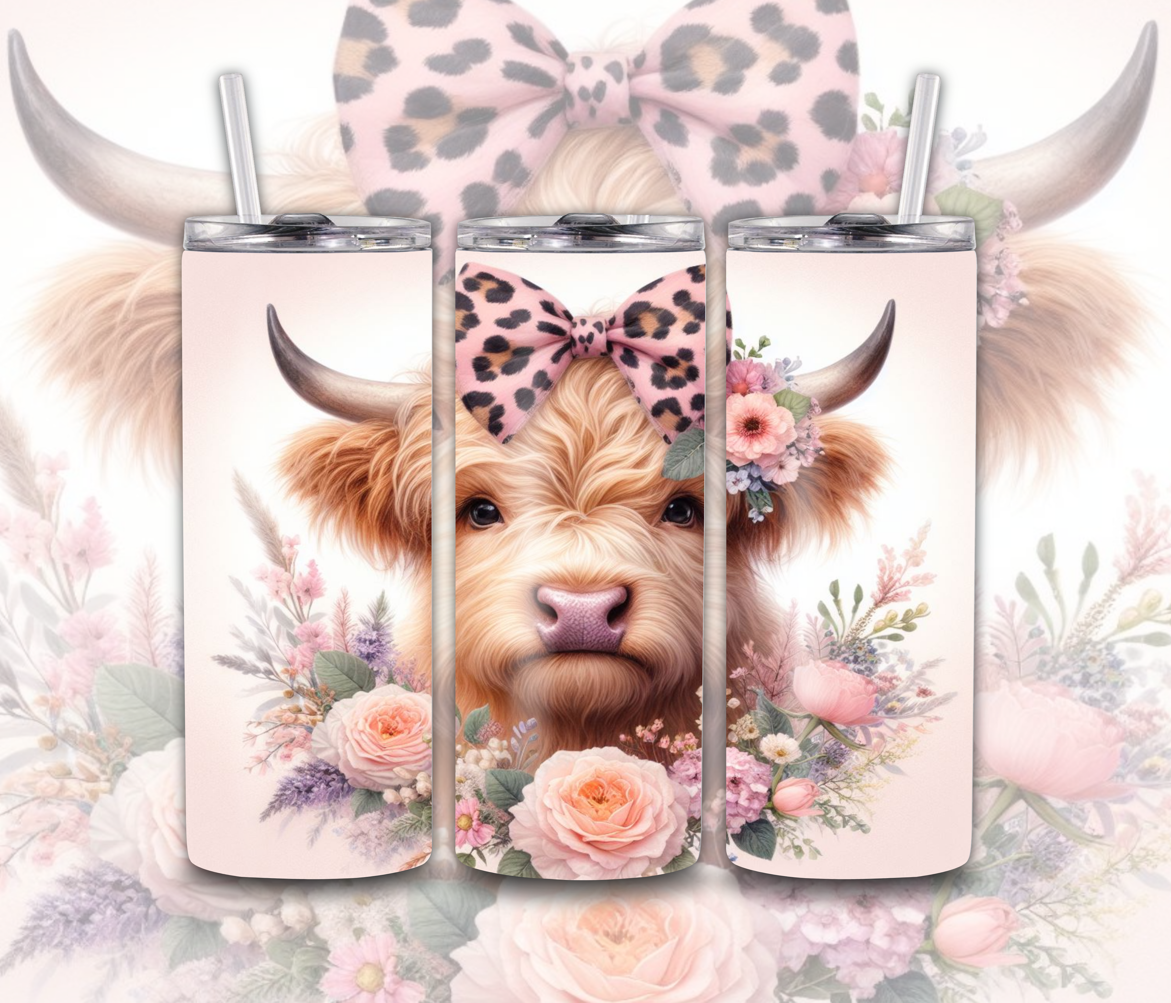 Highland Cow 1 - Tumbler Digital Download