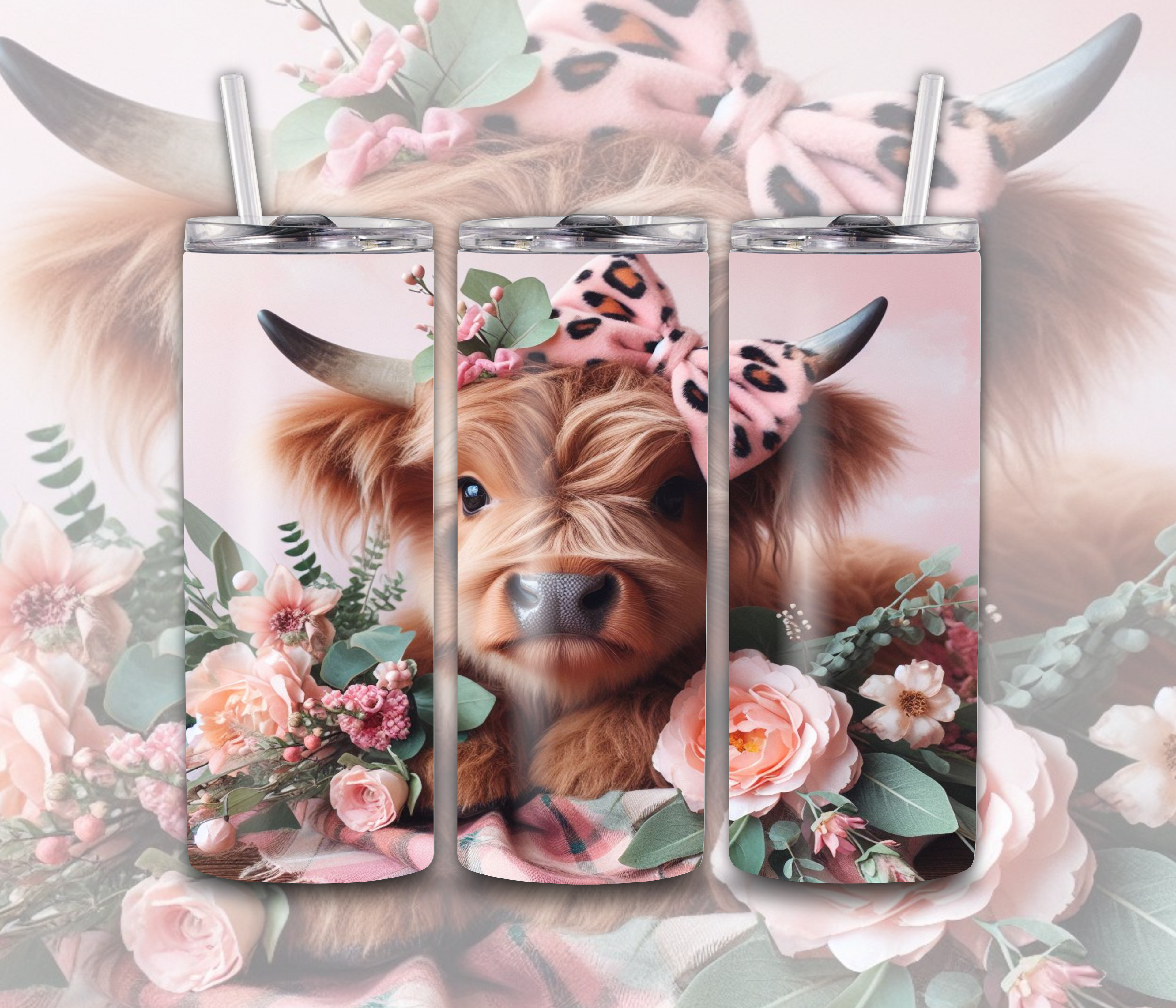 Highland Cow 3 - Tumbler Digital Download