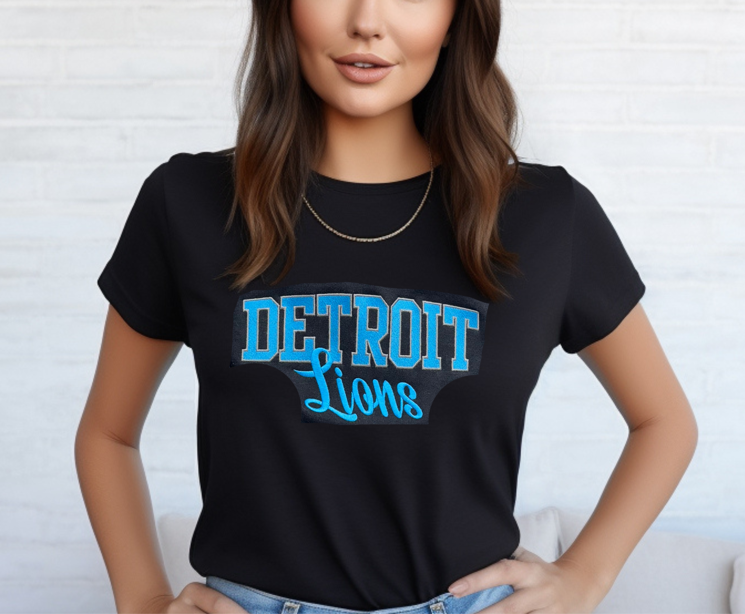 Detroit Lions - T-Shirt Embroidery