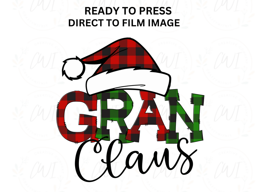 Christmas Gran Claus - DTF Transfer
