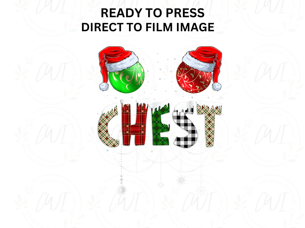Christmas - Chest  - DTF Transfer