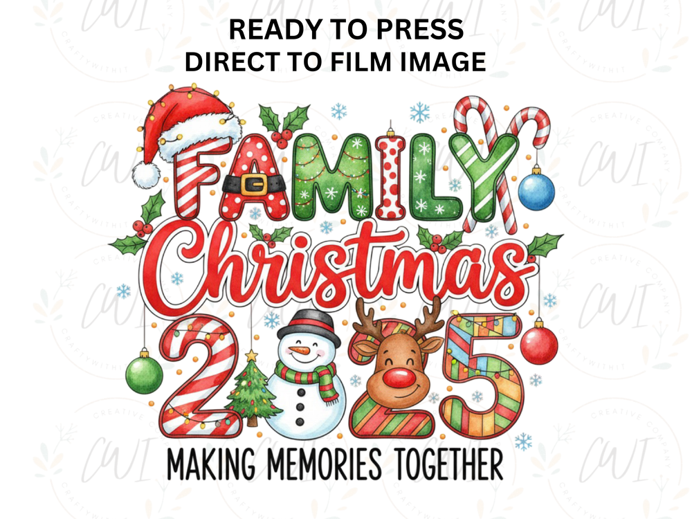 Family Christmas 2025 - DTF Transfer