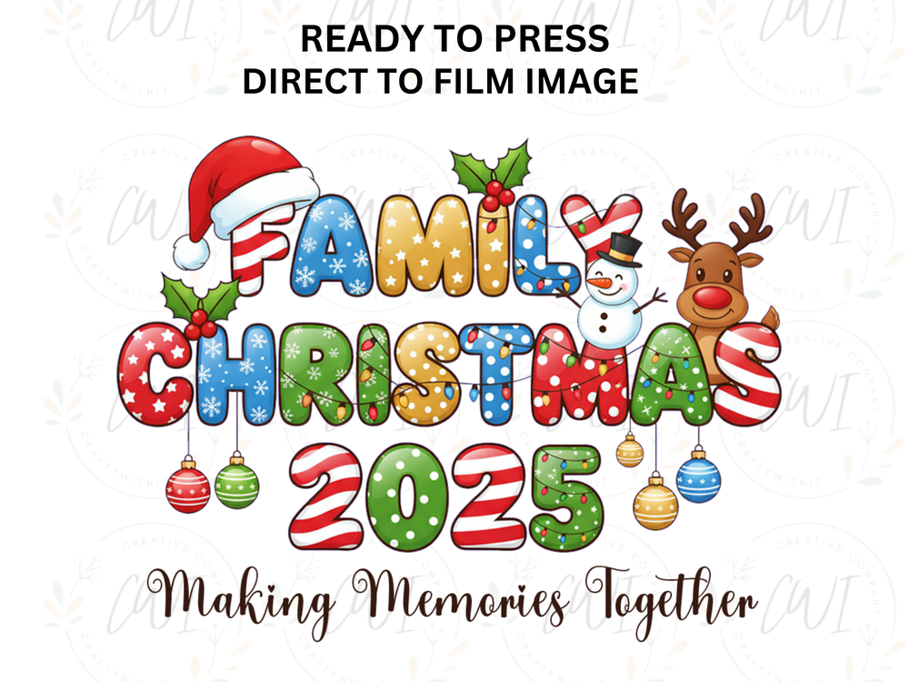 Family Christmas 2025 - DTF Transfer