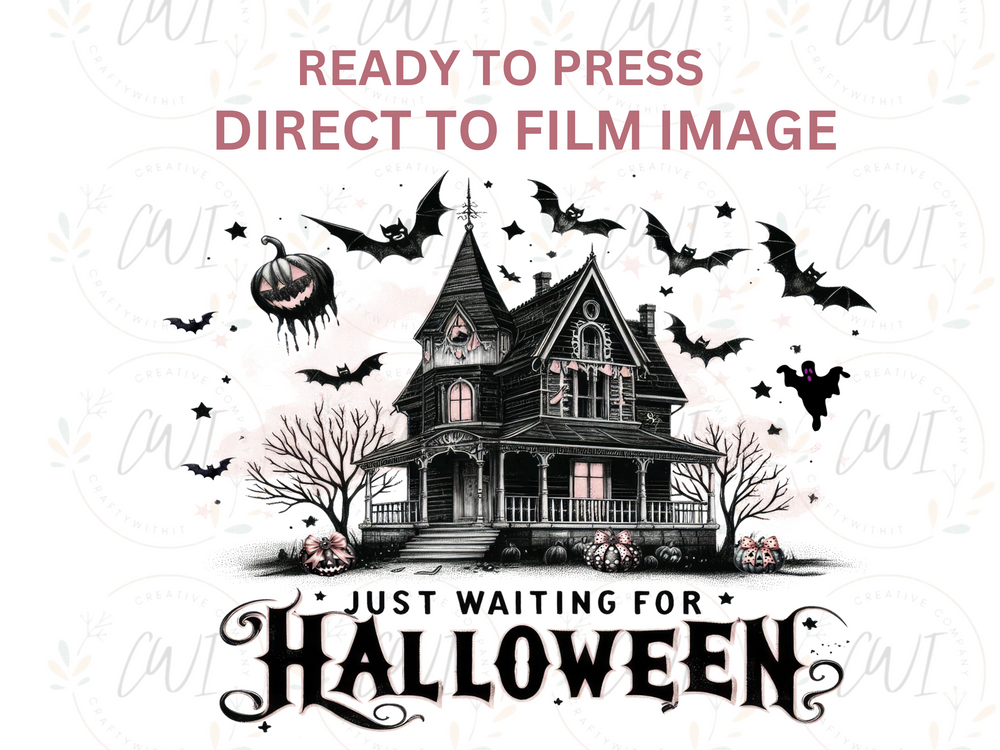 Halloween - Haunted House - Direct To Film - DTF Transfer