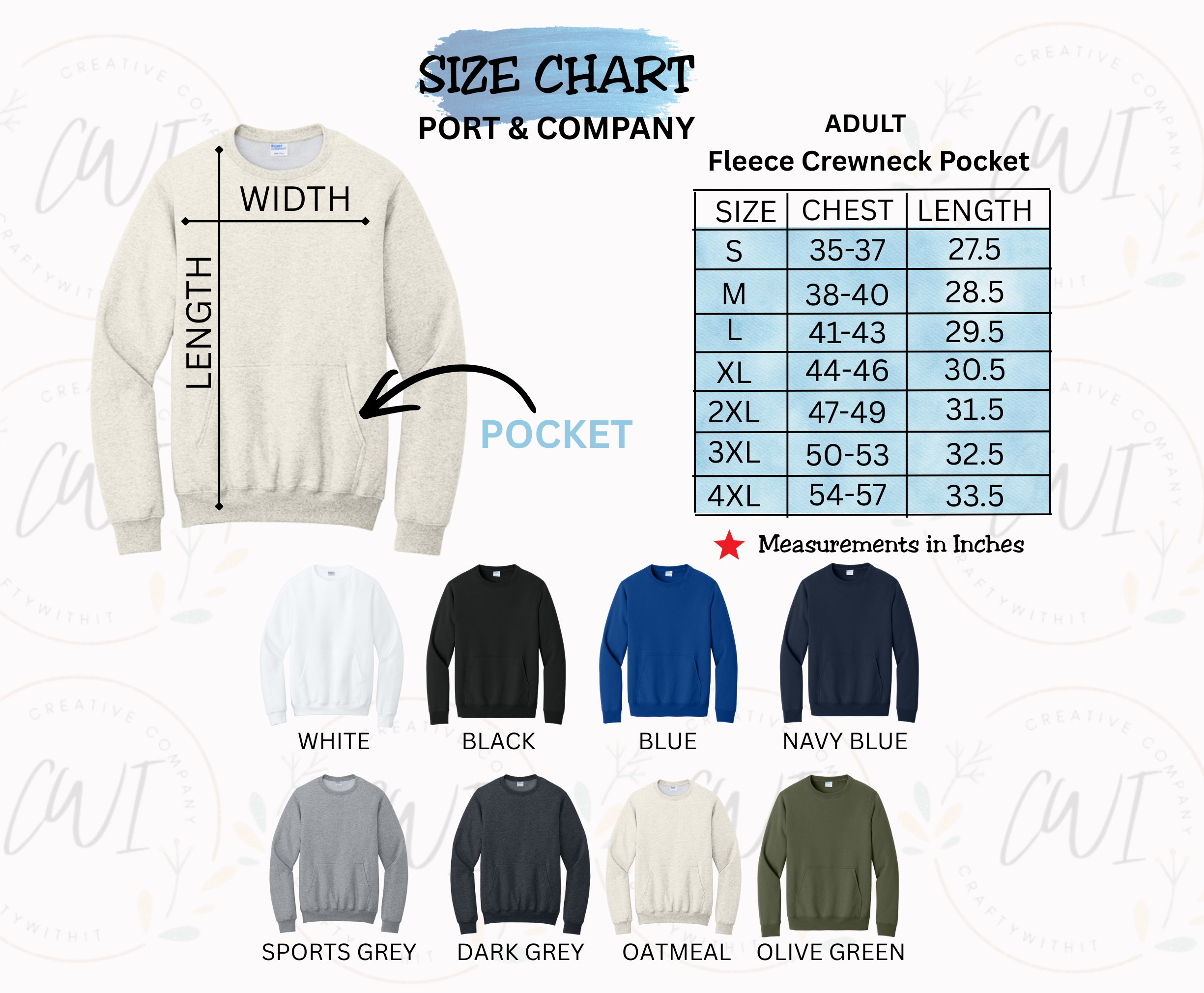 Daddy EST - Crewneck Pocket Adult Embroidery