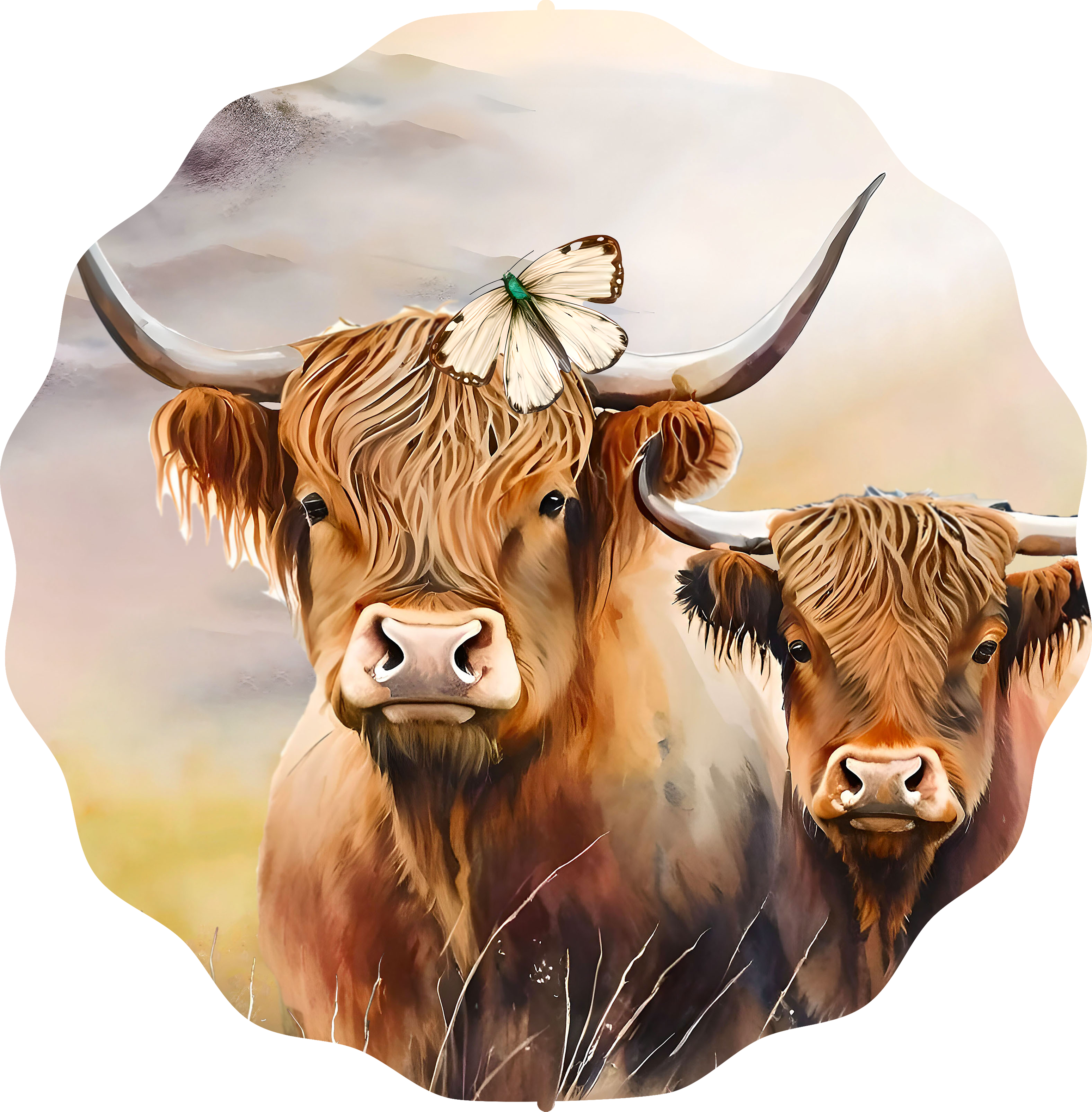 Highland Cow 2 - Wind Spinner