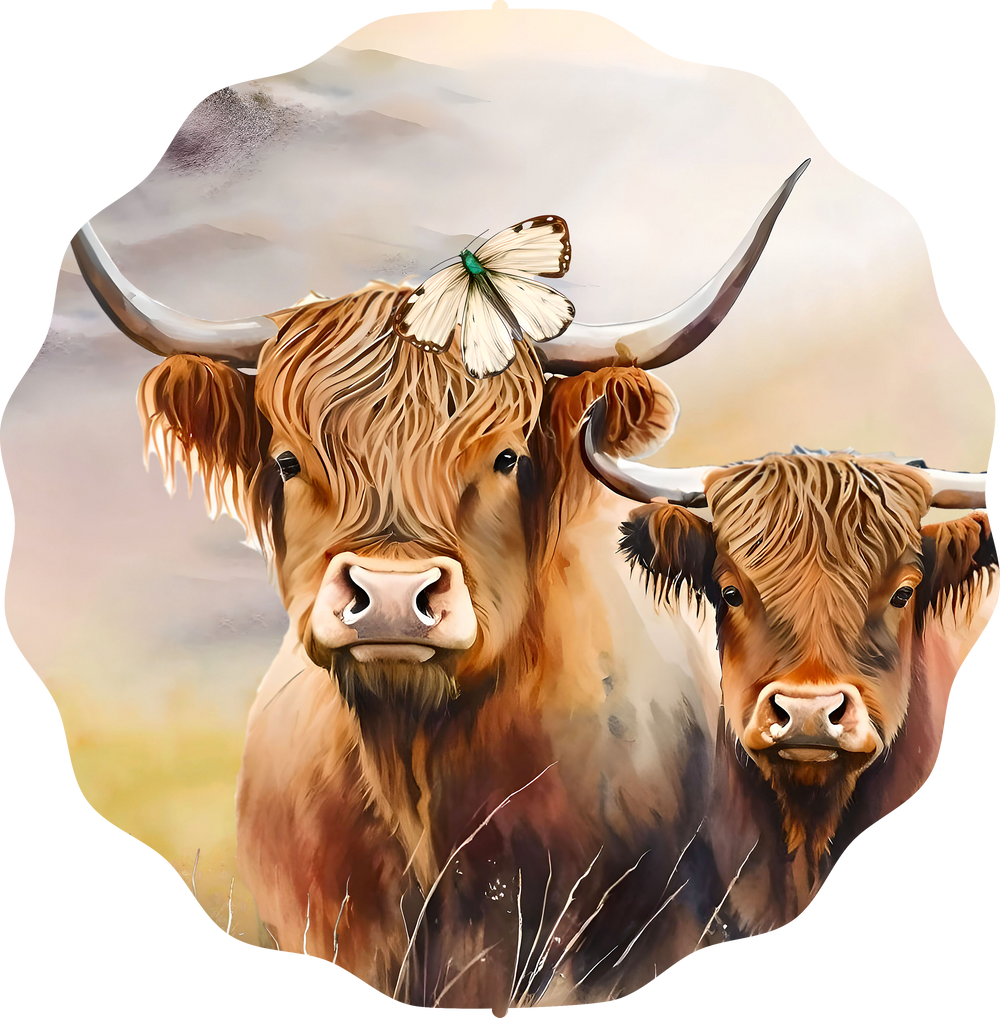 Highland Cow 2 - Wind Spinner