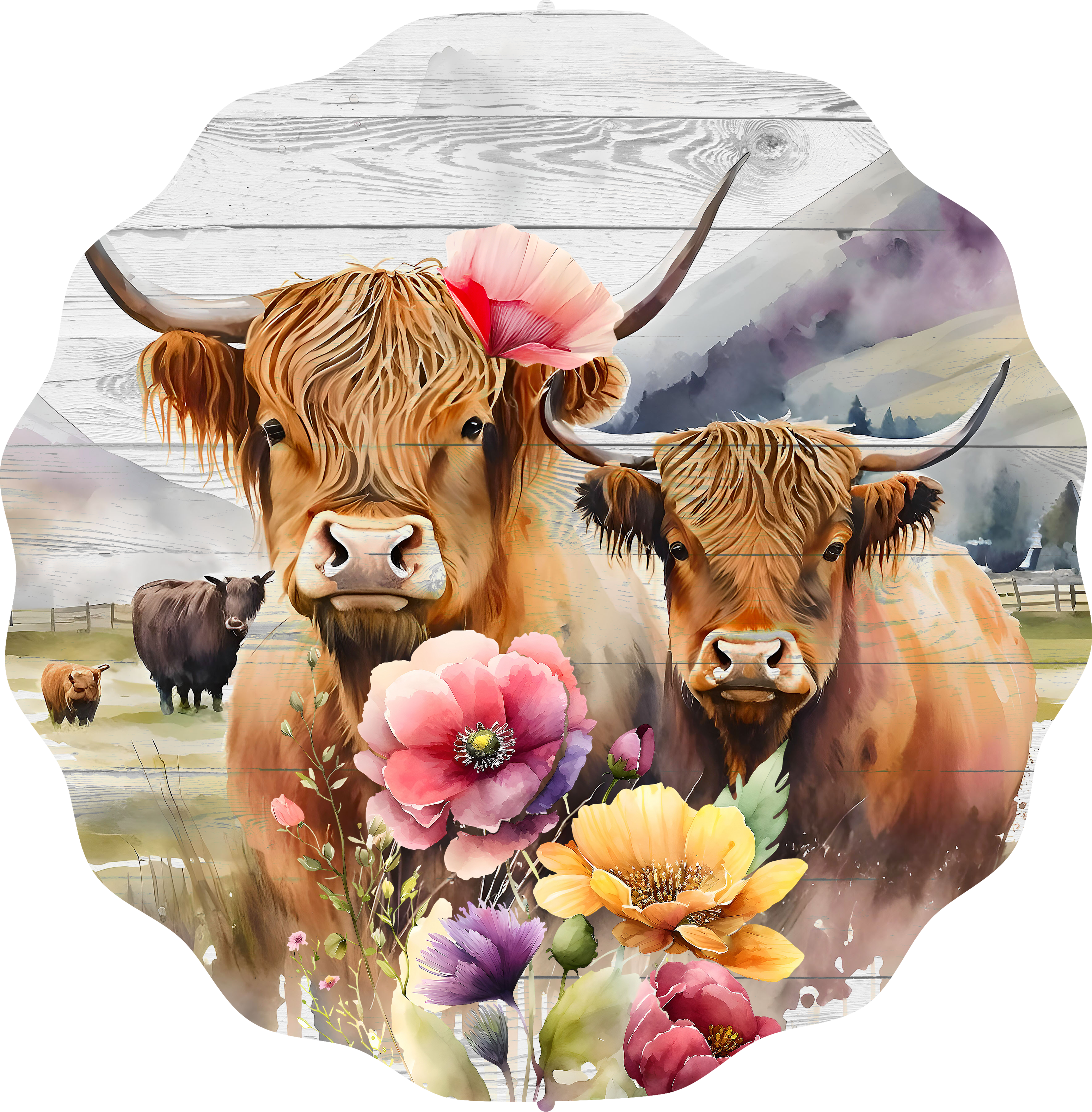 Highland Cow 7 - Wind Spinner