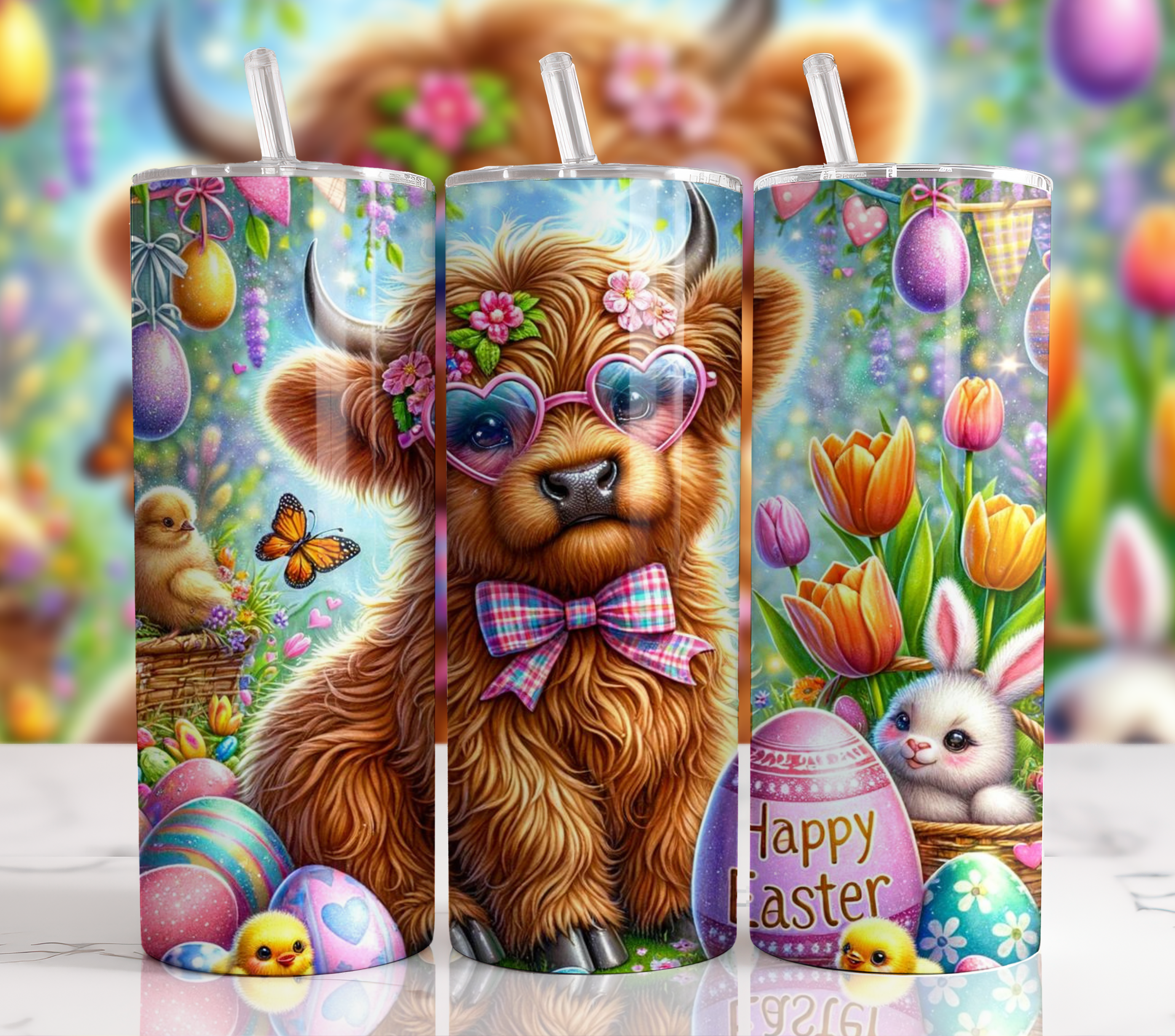 Highland Cow Easter 1 - Digital Download