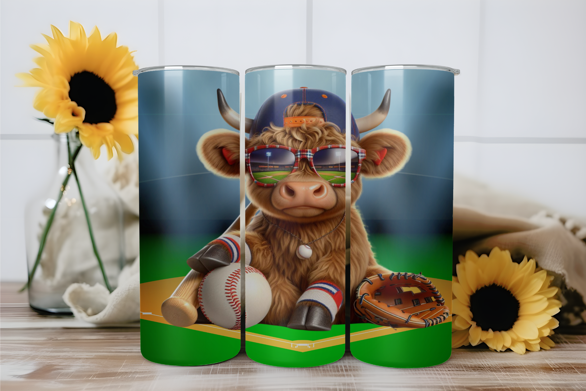 Highland Cow Baseball 1 - Digital Download