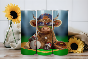 Highland Cow Baseball 1 - Digital Download