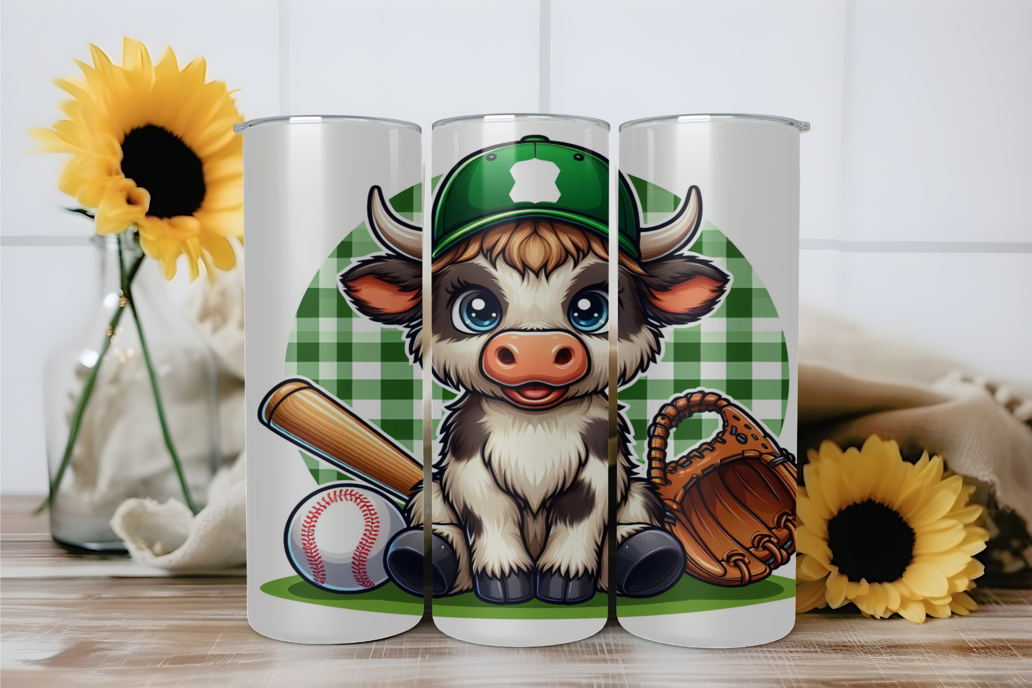 Highland Cow Baseball 2 - Tumbler Digital Download