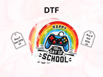 Load image into Gallery viewer, School - Happy 100 Days of School Gamer - Direct To Film Transfer
