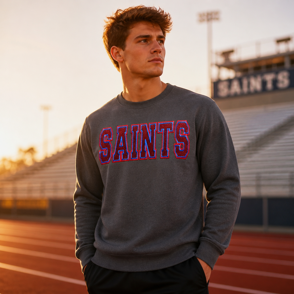 Youth Saints Embroidered Spirit Wear- Kids Embroidery
