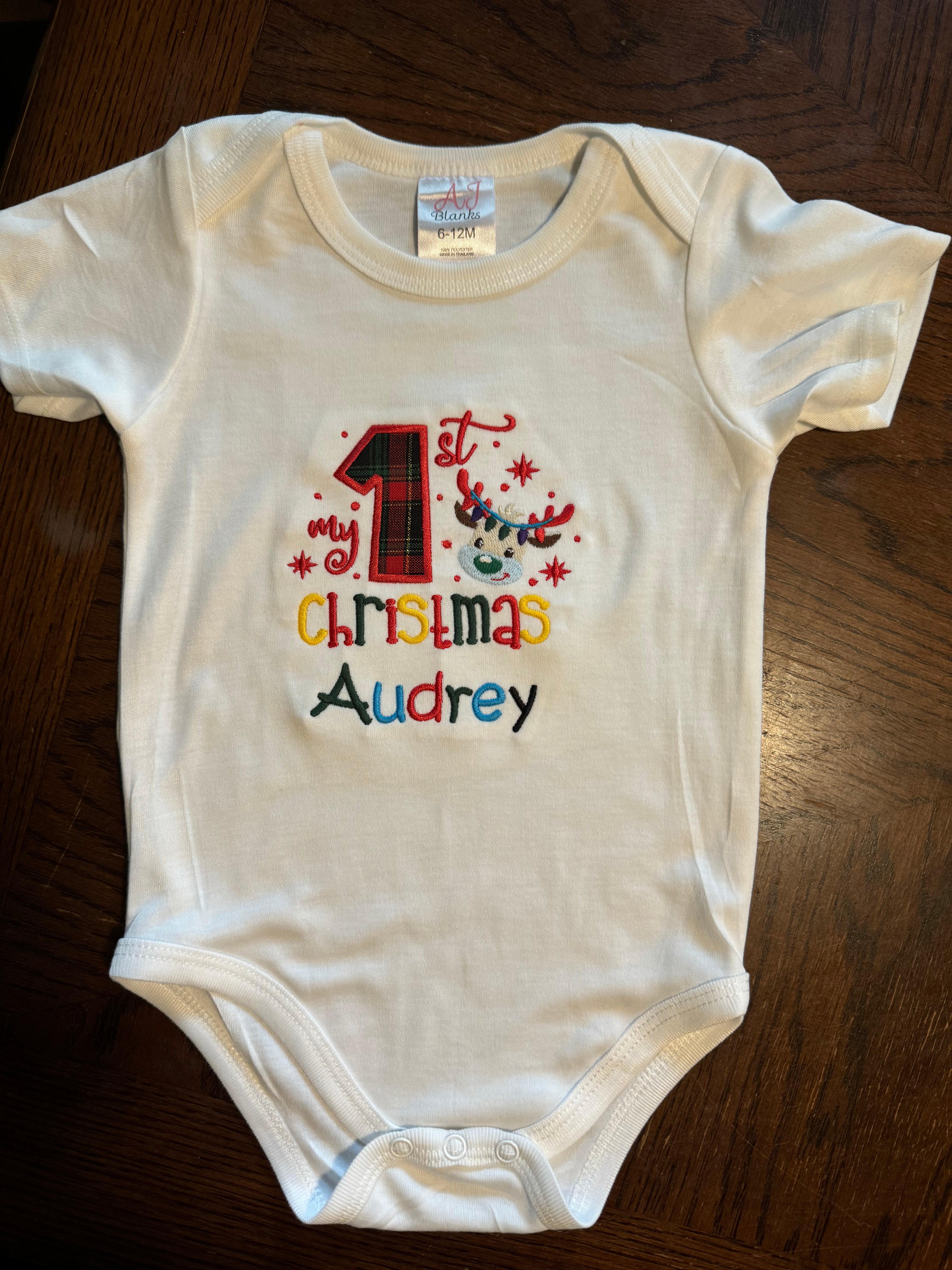 My 1st Christmas Personalized - Embroidery