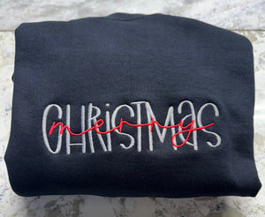 Merry Christmas - T-Shirt Embroidery