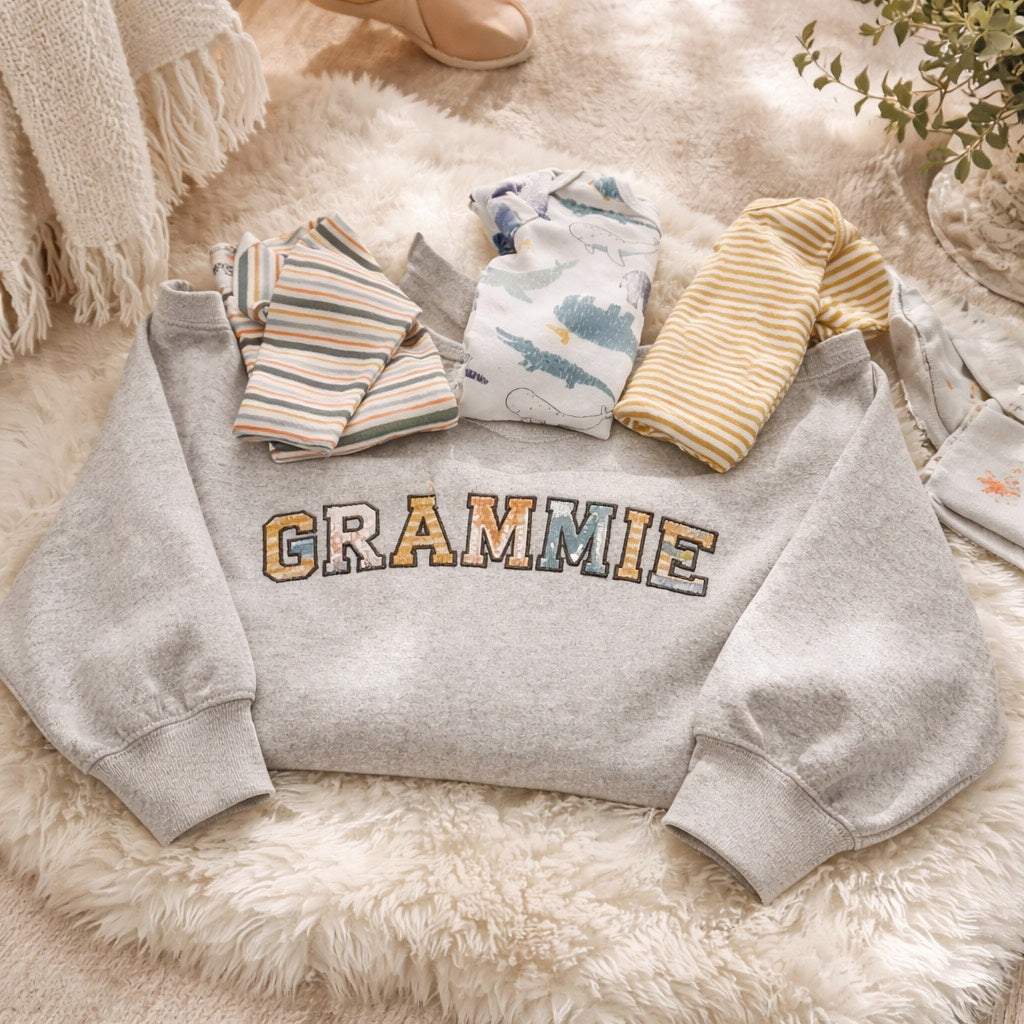 Grandparent Keepsake - Crewneck Adult Embroidery