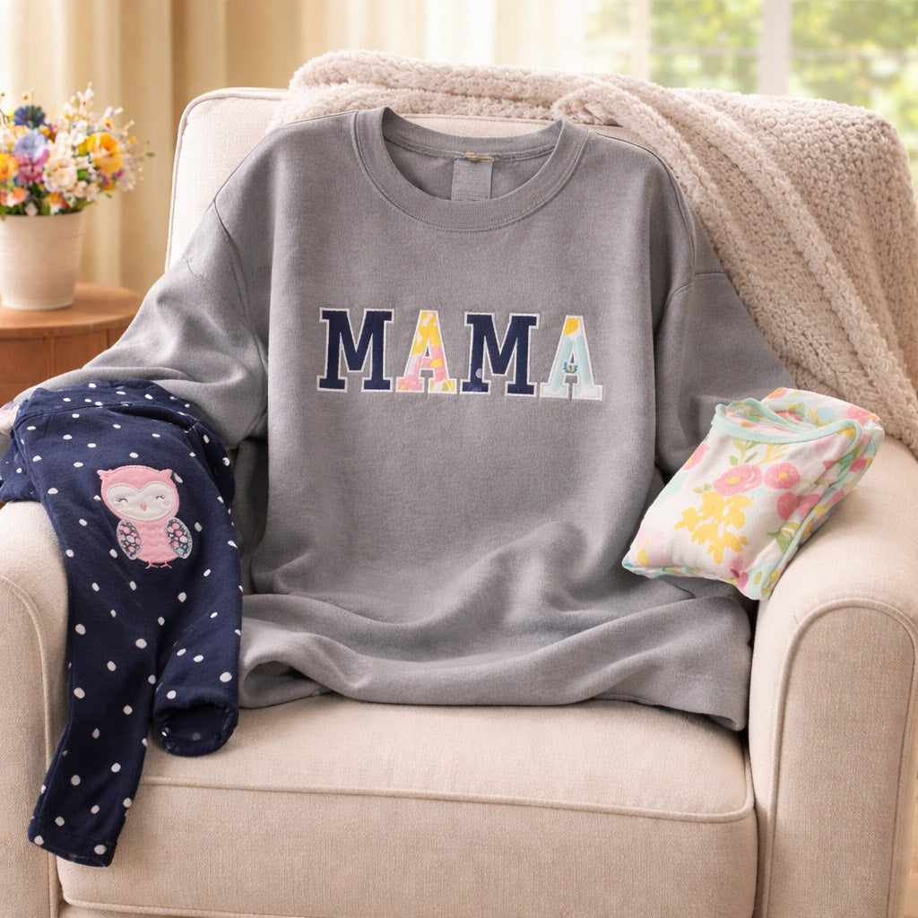 MAMA Keepsake - Crewneck Adult Embroidery