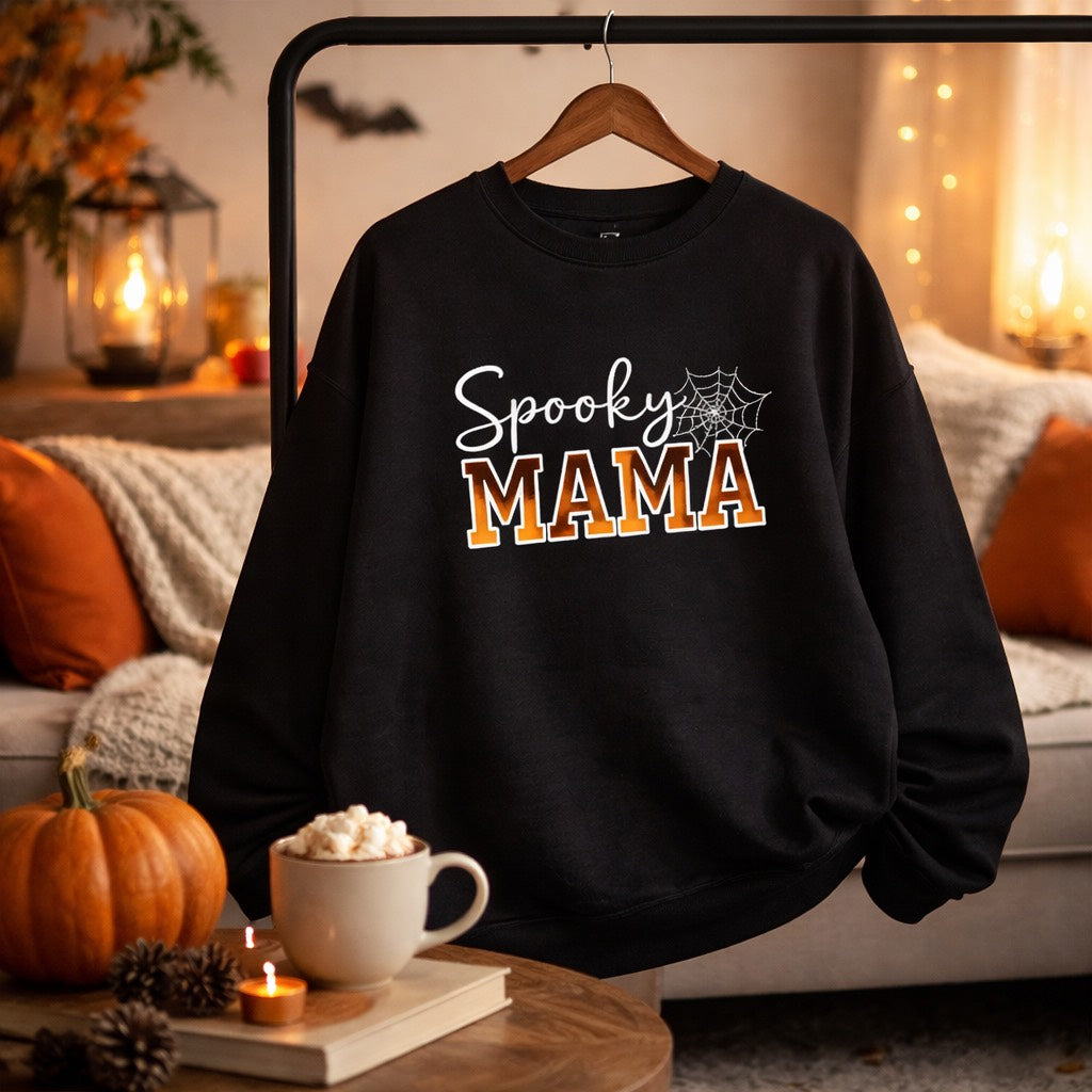 Spooky Mama - Crewneck Adult Embroidery