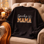 Load image into Gallery viewer, Spooky Mama - Crewneck Adult Embroidery

