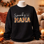Load image into Gallery viewer, Spooky Mama - Crewneck Adult Embroidery
