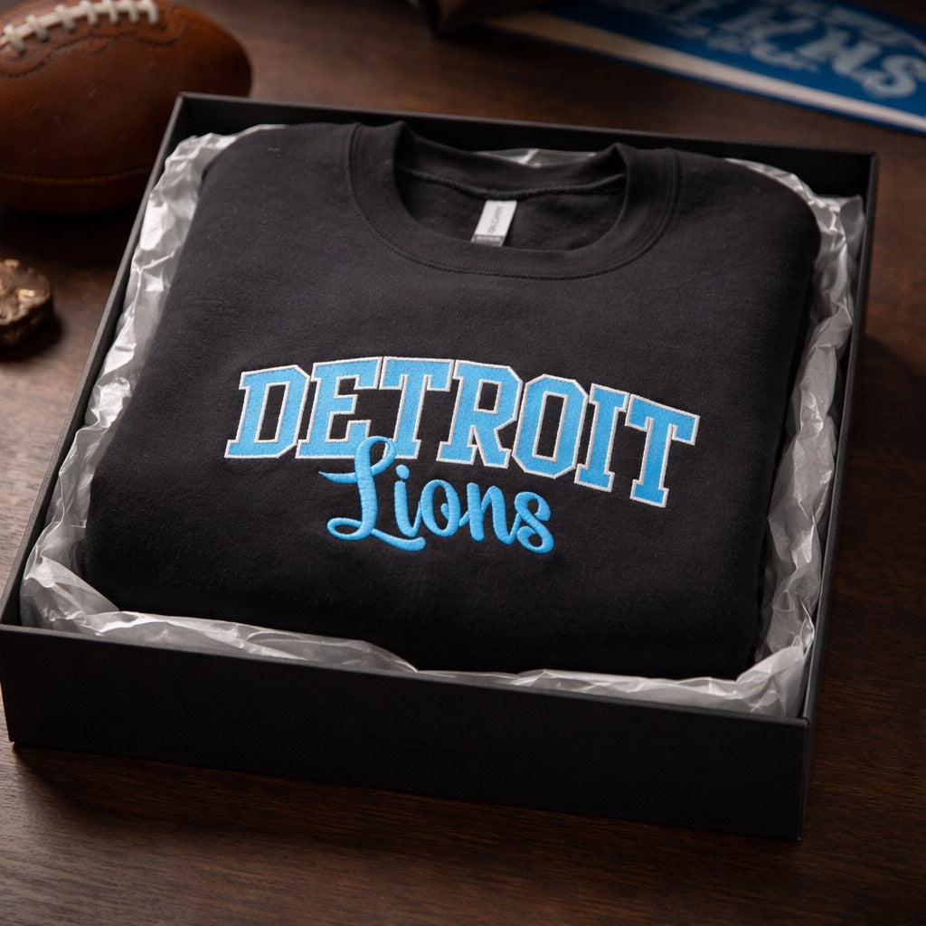 Detroit Lions - Crewneck Adult Embroidery