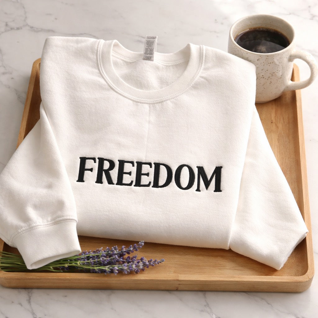 Freedom - Crewneck Adult Embroidery