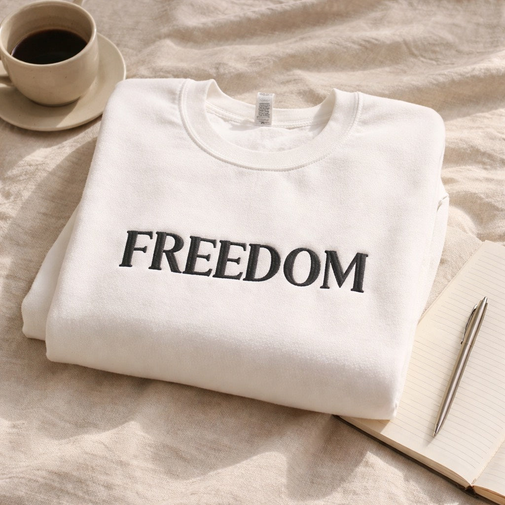 Freedom - Crewneck Adult Embroidery
