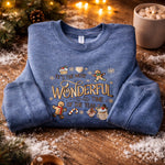 Load image into Gallery viewer, It's The Most Wonderful Time Of The Year - Crewneck Adult Embroidery
