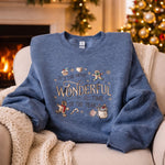 Load image into Gallery viewer, It's The Most Wonderful Time Of The Year - Crewneck Adult Embroidery
