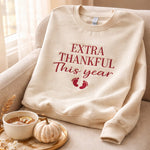 Load image into Gallery viewer, Extra Thankful This Year - Crewneck Adult Embroidery
