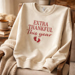 Load image into Gallery viewer, Extra Thankful This Year - Crewneck Adult Embroidery
