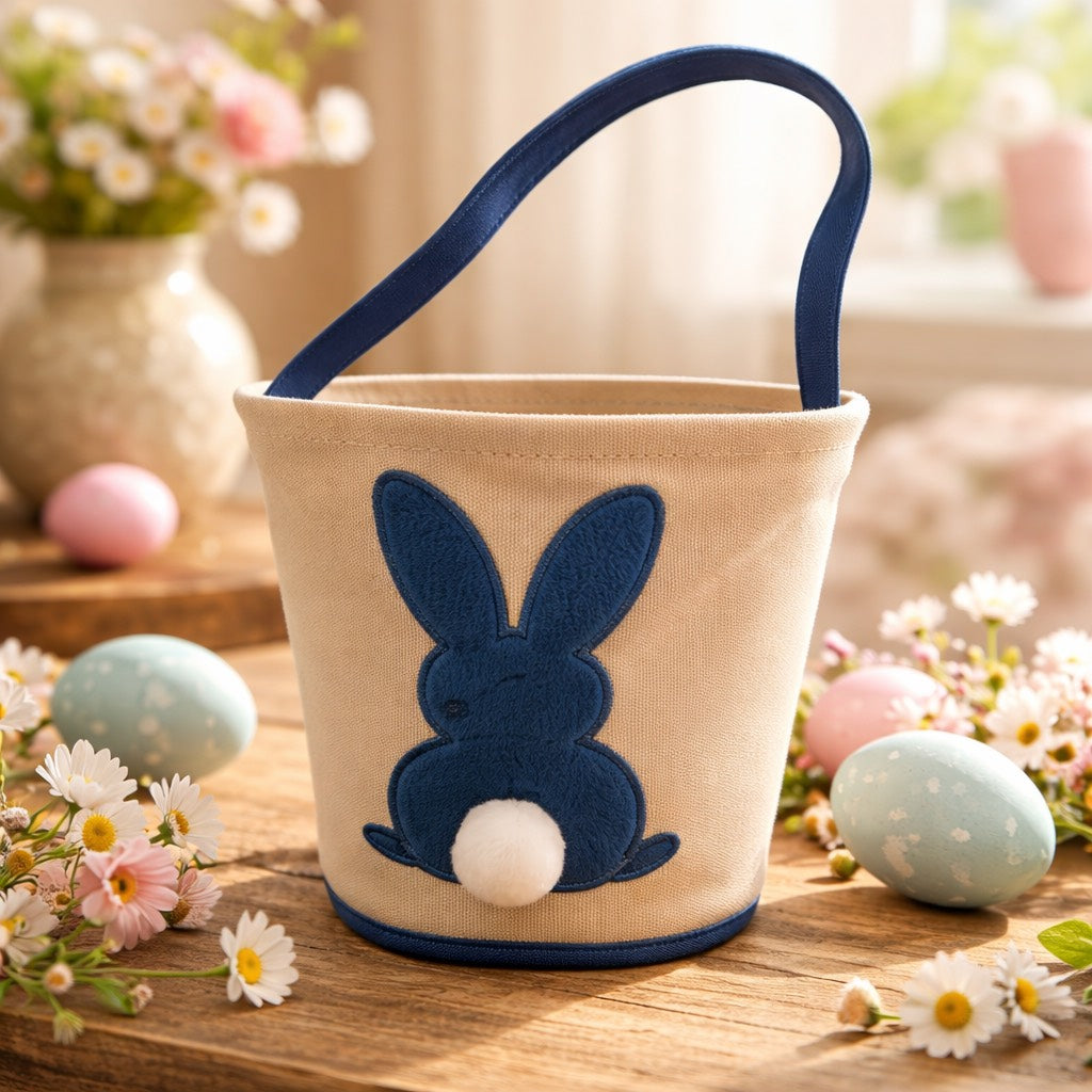 Easter Basket Boys Personalized - Children Embroidered Basket