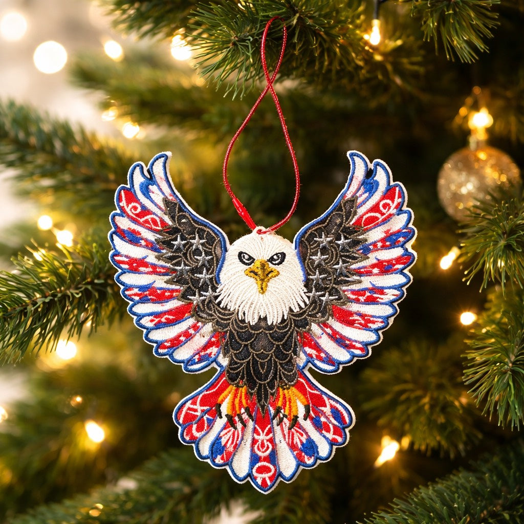 American Eagle Ornament - Embroidery