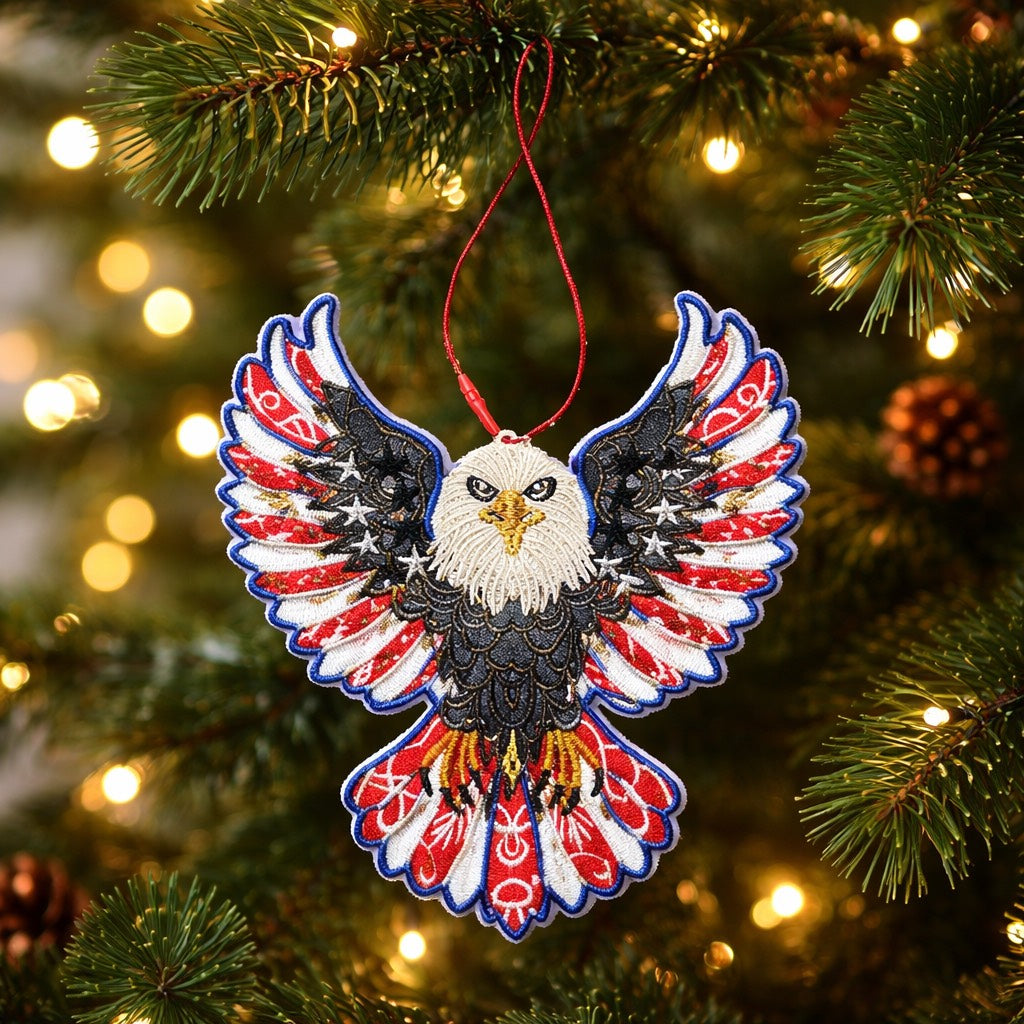 American Eagle Ornament - Embroidery