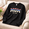 Mama Est.  - Long Sleeve T-Shirt Adult Embroidery