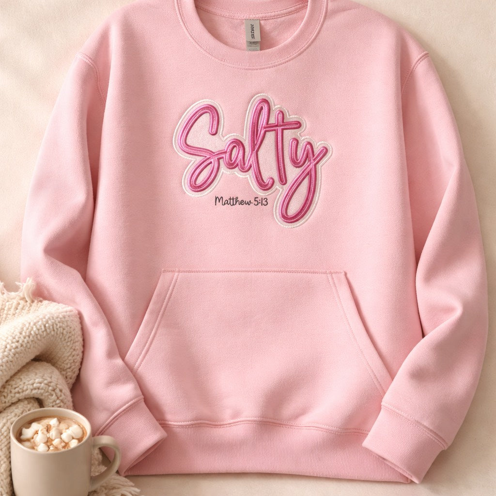Salty - Crewneck Pocket Adult Embroidery