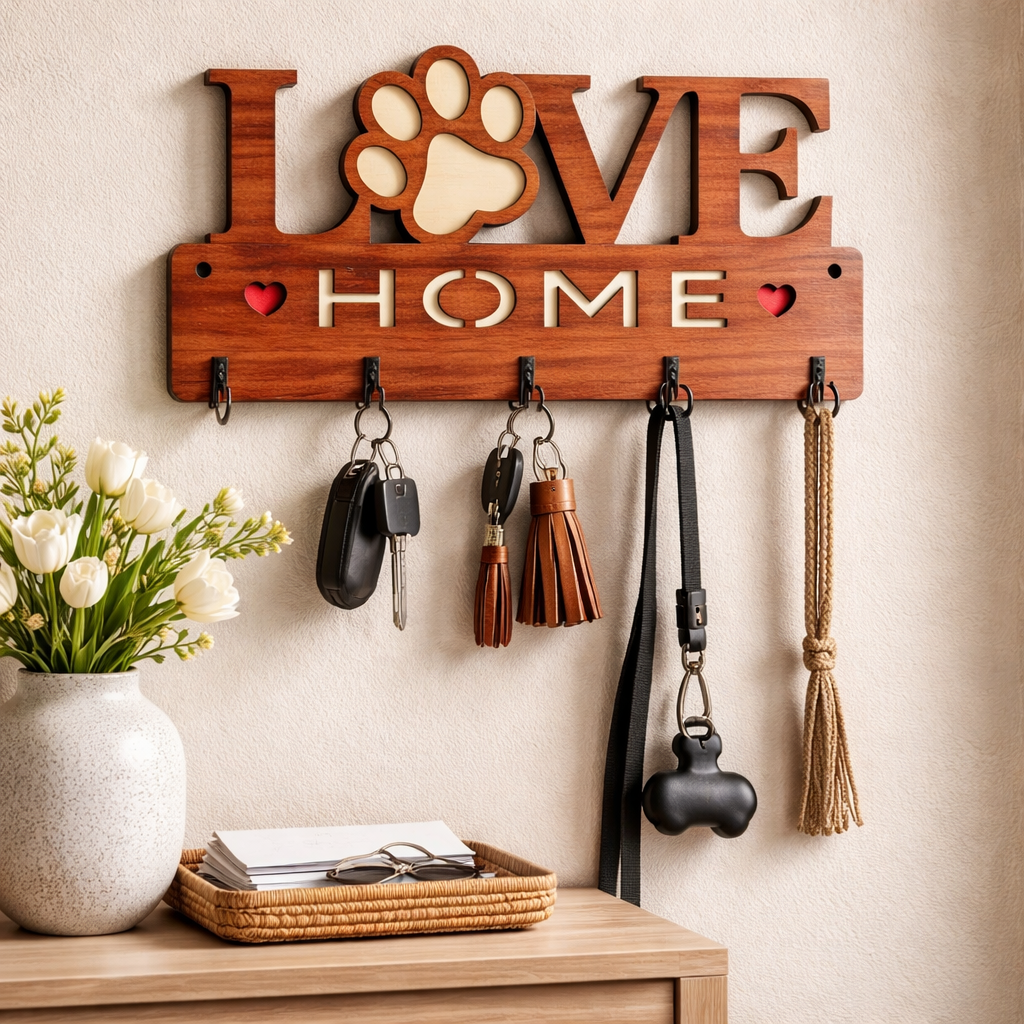 Puppy Paw Love - Key Chain Holder